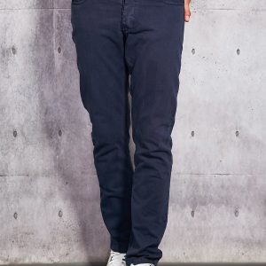 Wholesale Straight cut men's trousers navy blue