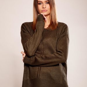 Wholesale Knitted khaki sweater