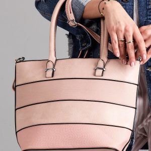 Wholesale Light pink urban bag with detachable strap