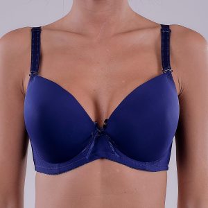 Wholesale Navy Blue Microfiber Bra