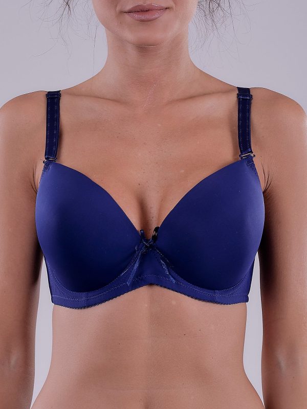 Wholesale Navy Blue Microfiber Bra