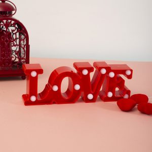 Wholesale Red LED lamps inscription LOVE desk