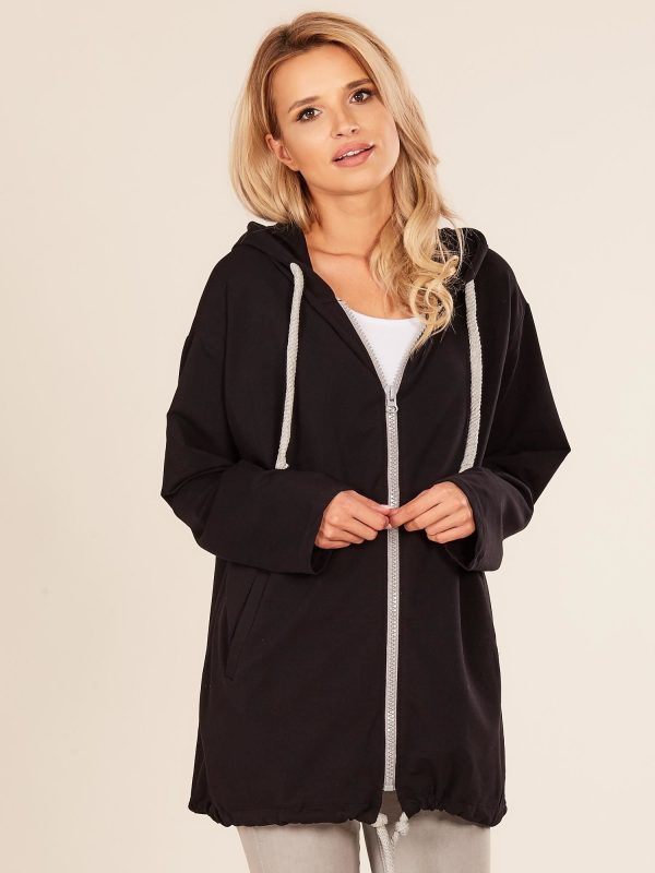 Wholesale Black oversized sweatshirt