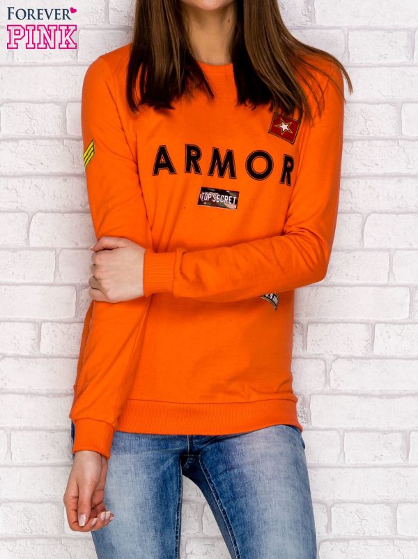 Wholesale Sweatshirt with military coral stripes