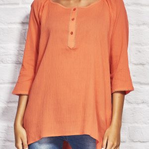 Wholesale Coral tunic in boho style