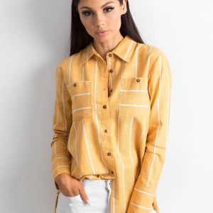 Wholesale Yellow Striped Shirt