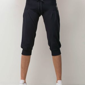 Wholesale Navy blue capri pants with binding