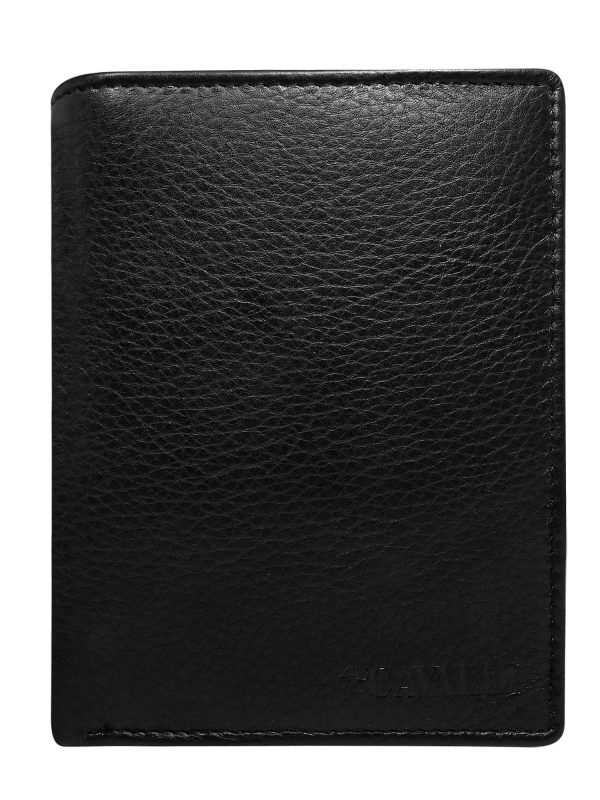 Wholesale Men's wallet open leather black