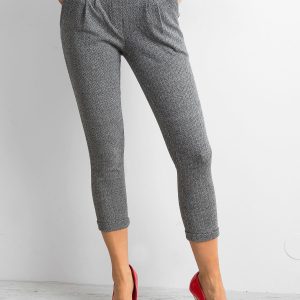 Wholesale Women's Herringbone Pants Grey