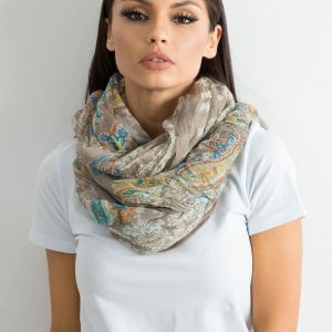 Wholesale Dark beige wrap with print