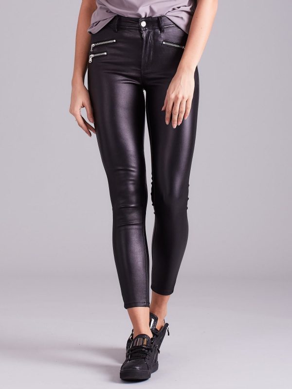 Wholesale Black High Waist Skinny Pants