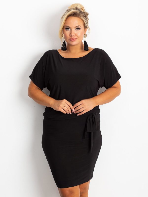 Wholesale Black Peak Plus Size Dress