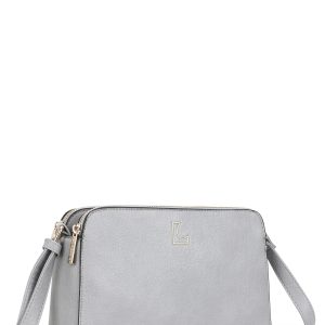 Wholesale Grey Messenger Bag with Adjustable Strap LUIGISANTO