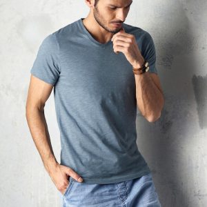 Wholesale Grey men's t-shirt basic