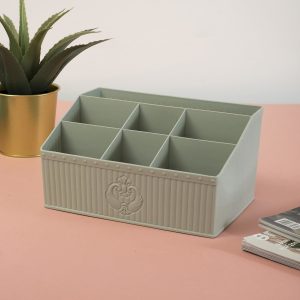 Wholesale Pastel Grey and Blue Bathroom and Desk Organizer