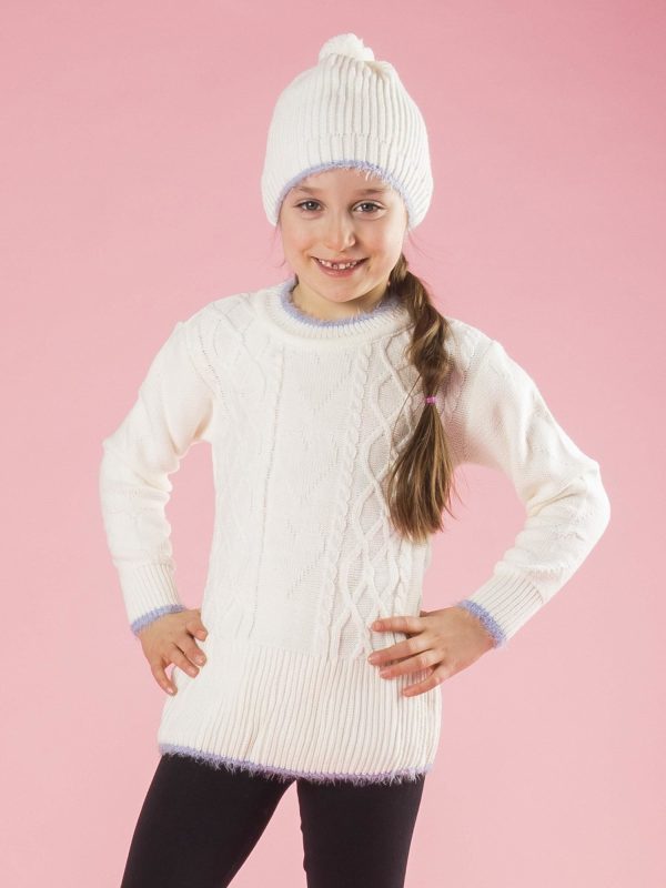 Wholesale Ecru winter set for girl