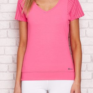 Wholesale Dark pink sports t-shirt