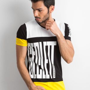 Wholesale White & Black Men's T-Shirt