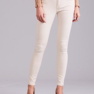 Wholesale Light beige denim pants