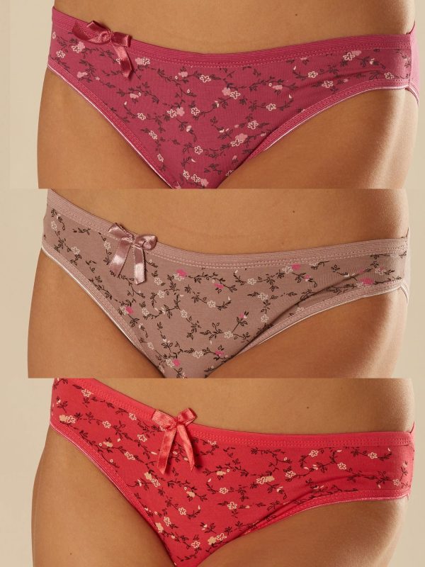 Wholesale Women's Floral Briefs 3-Pack