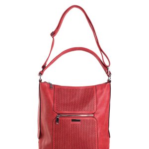 Wholesale Red Urban Eco Schultertasche aus Leder