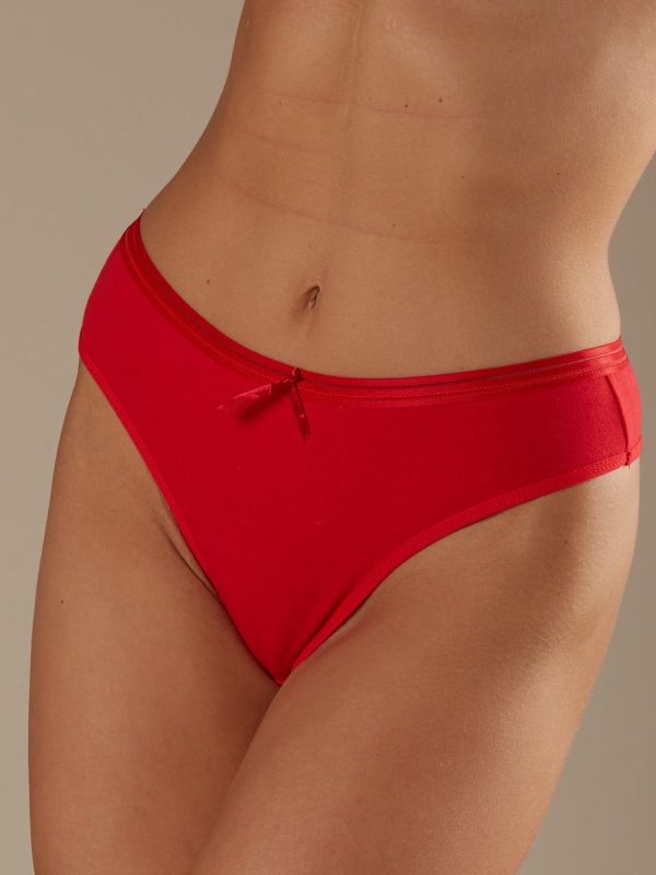 Wholesale Red cotton thong