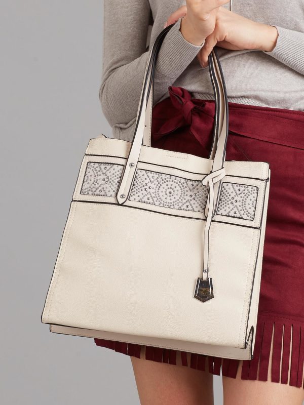 Wholesale Beige bag with studs