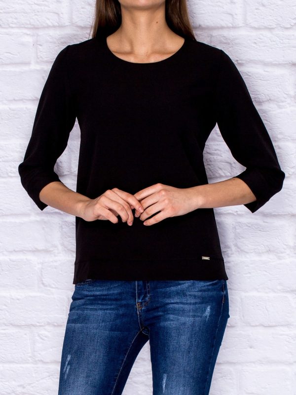 Wholesale Blouse with a box cut black