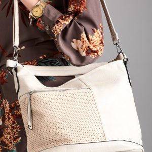 Wholesale Light Beige City Bag with Combined Materials