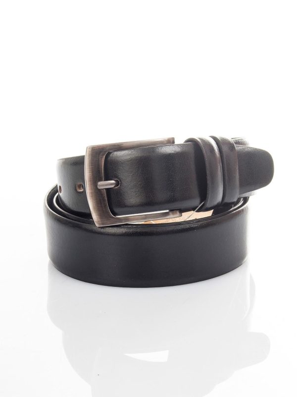 Wholesale Ladies Belt With Metal Buckle Black