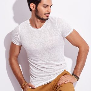 Wholesale Men's White Cotton T-Shirt