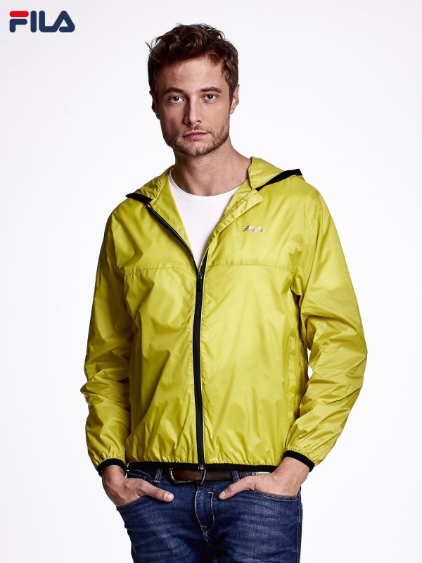 Wholesale FILA Men's Green Hooded Jacket