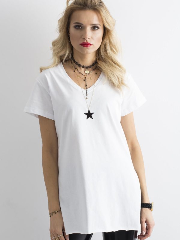 Wholesale White Cotton Ladies T-Shirt