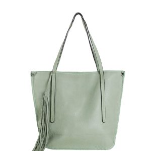 Wholesale Hellgrüne Shopper Tasche for Damen with Henkeln