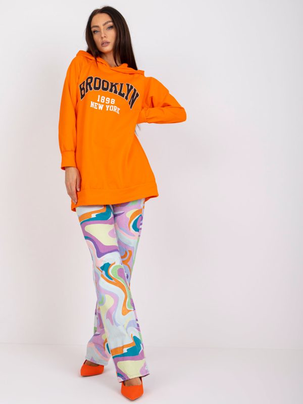 Wholesale Roxane Orange Sweatshirt Hoodie