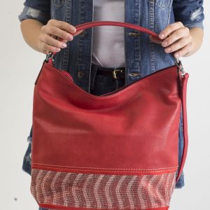 Wholesale Red Large Eco Leather Bag