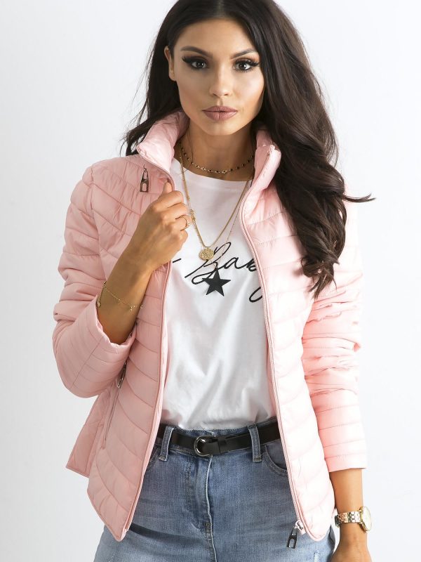 Wholesale Light Pink Quilted Transition Jacket