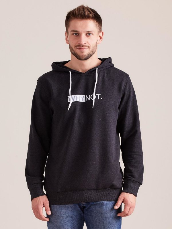 Wholesale Graphite sweatshirt for man with hood