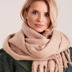 Wholesale Beige knitted scarf