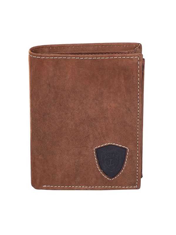 Wholesale Black and brown wallet for men in leather