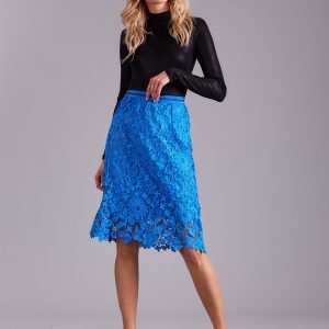 Wholesale Dark Blue Lace Skirt