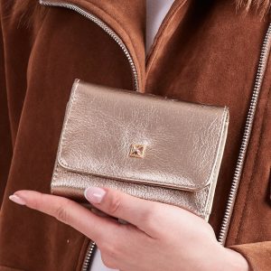 Wholesale Gold Women's Eco Leather Wallet