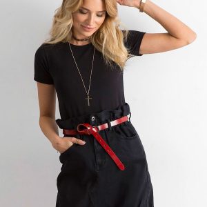 Wholesale Black mini denim skirt