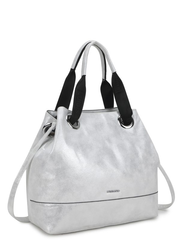 Wholesale LUIGISANTO white capacious shoulder bag