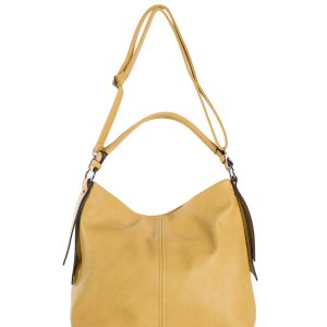 Wholesale Schultertasche Rooms Eco Leder in Dunkelgelb