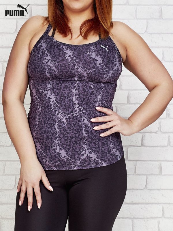 Wholesale PUMA Black Top with Graphic Patterns PLUS SIZE