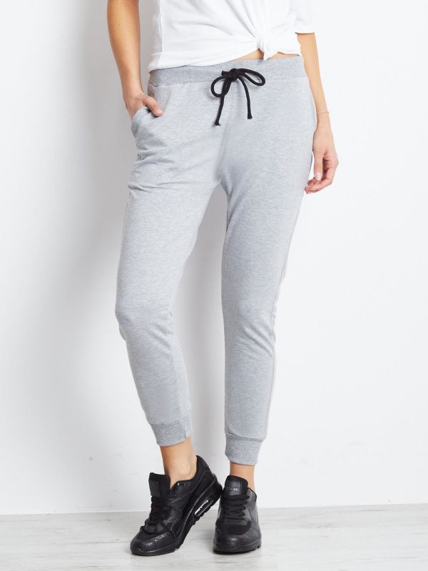 Wholesale Cotton sweatpants grey