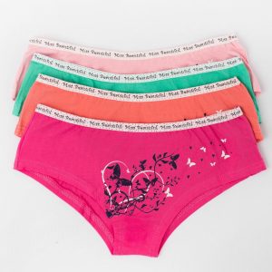 Wholesale Colorful panties print shorts 4 pairs