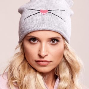 Wholesale Grey hat with ears