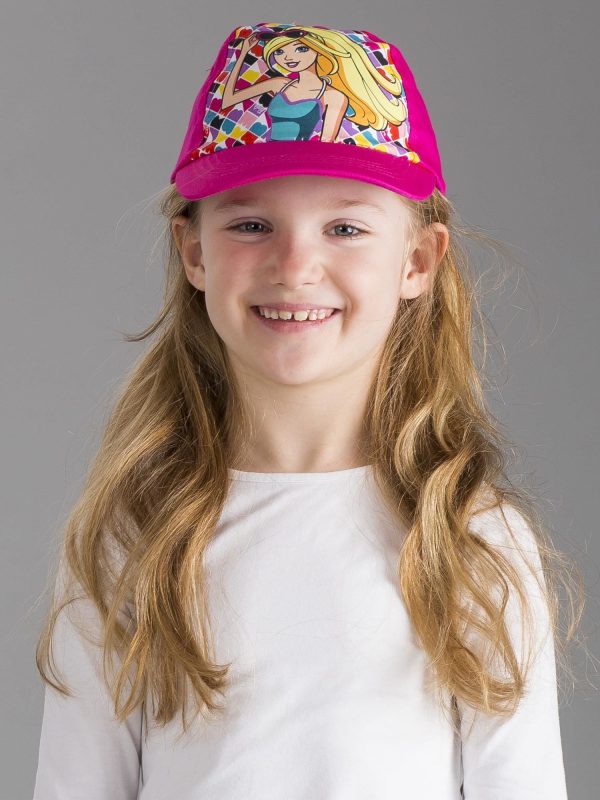 Wholesale Pink baseball cap for girl BARBIE